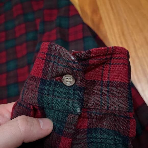 Pendleton 100% Virgin Wool Button Down Shirt Men’s XL Lindsay Tartan Plaid USA - Picture 10 of 11